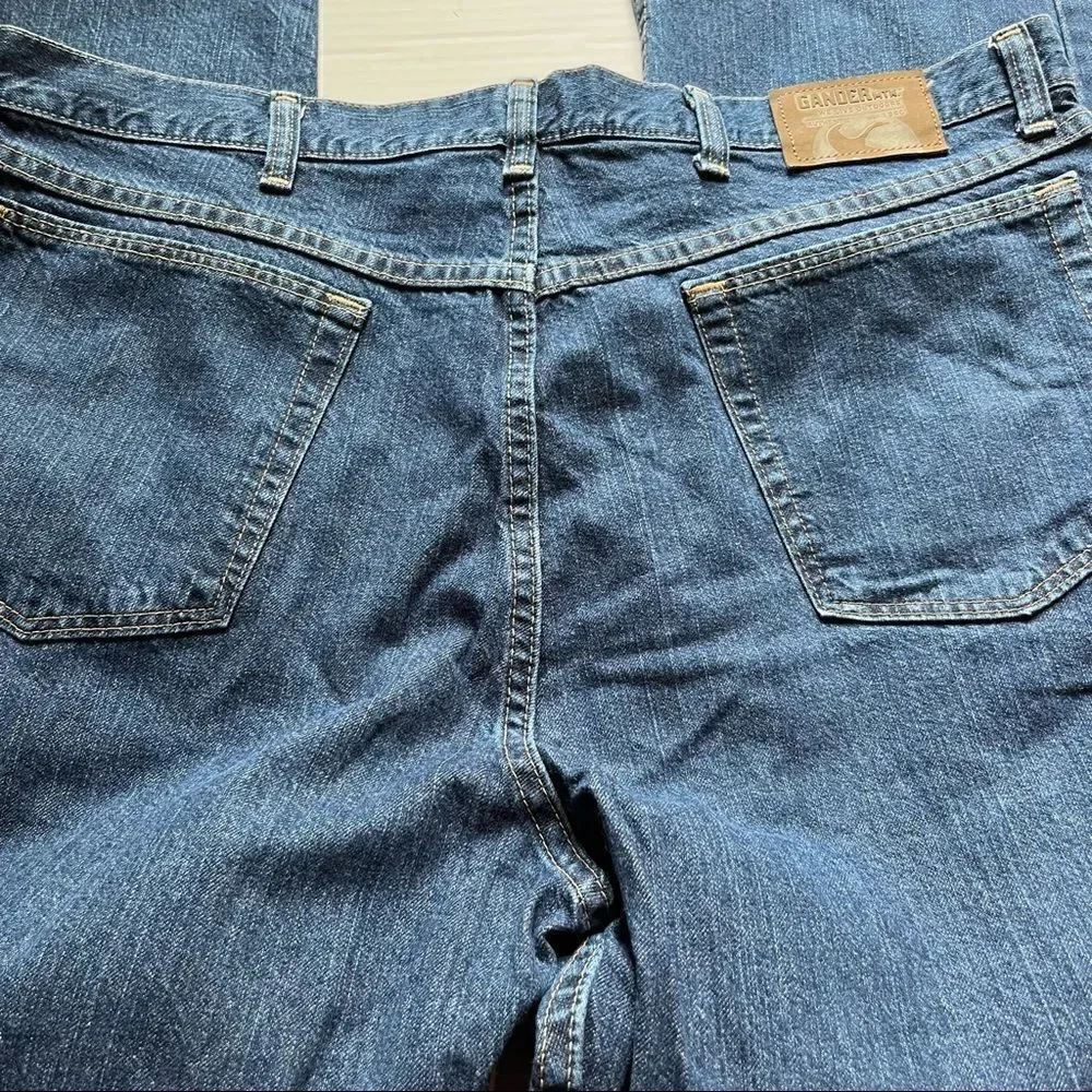 Gander Jeans Blue Men's 38x30 100% cotton 5 pocket excellent condition